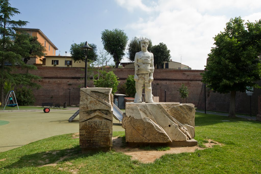 1968 flood memorial, Grosseto, Italy by trolvag