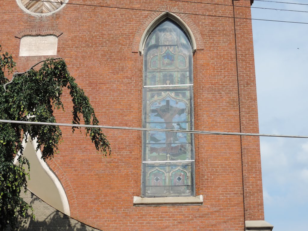 Former Congregation of Brotherly Love, circa 5626 or 1865-1866. now, Revelation Baptist Church(note beautiful stained glass) by nevelo