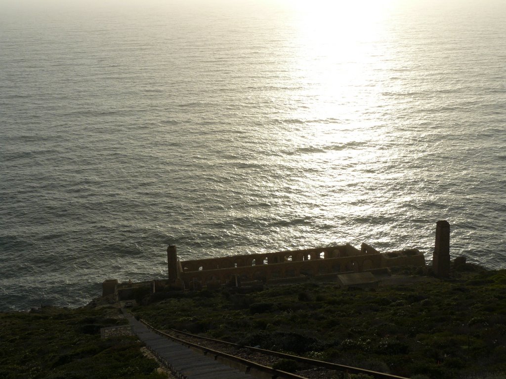 ...Vista sulla laveria Lamarmora tra tramonto e foschia...(CI) by Michela Deias