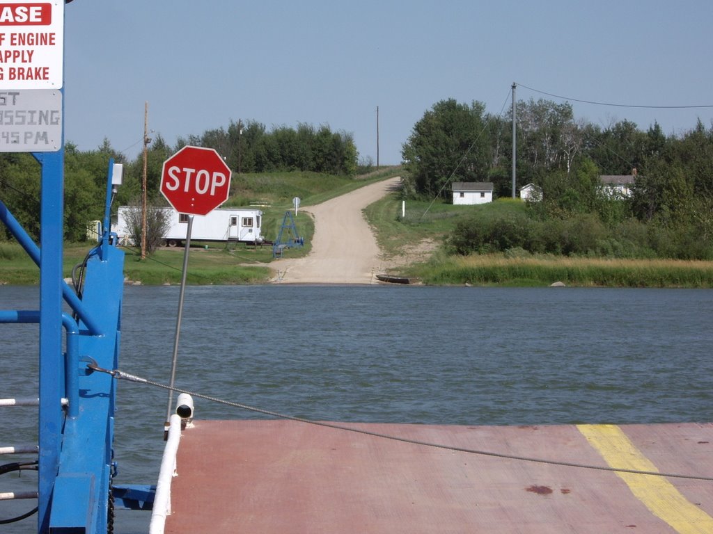 Do you really need to be told? Saskatchewan ferry by Pat&ZoAnn