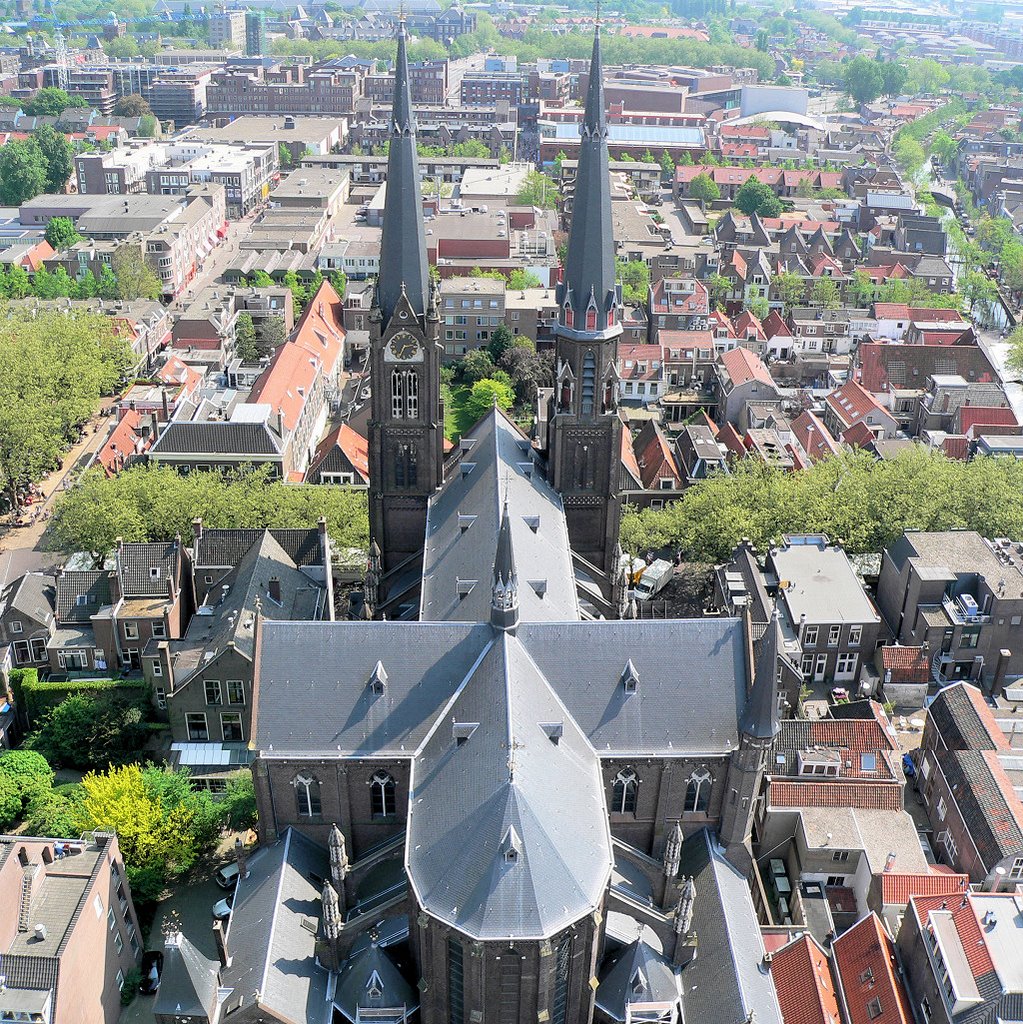 Netherlands, Delft - view from the New Church (Nieuwe Kerk) by Yory