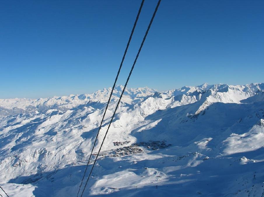 Mont Blanc seen from Val Thorens by Michael Toft Schmidt