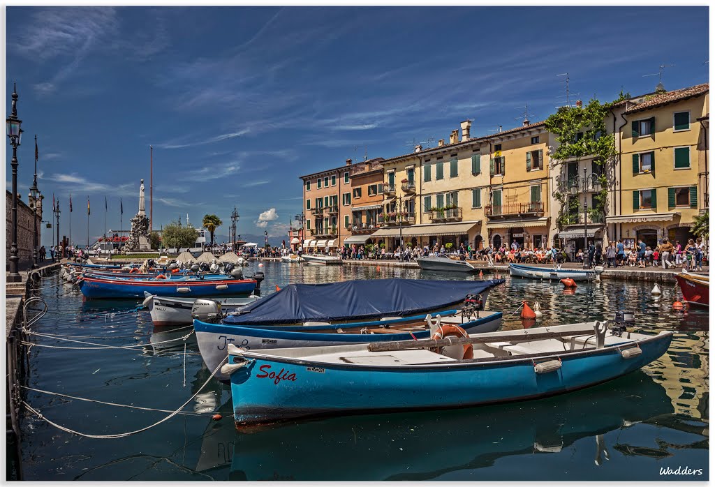 Lazise harbor by Wadders