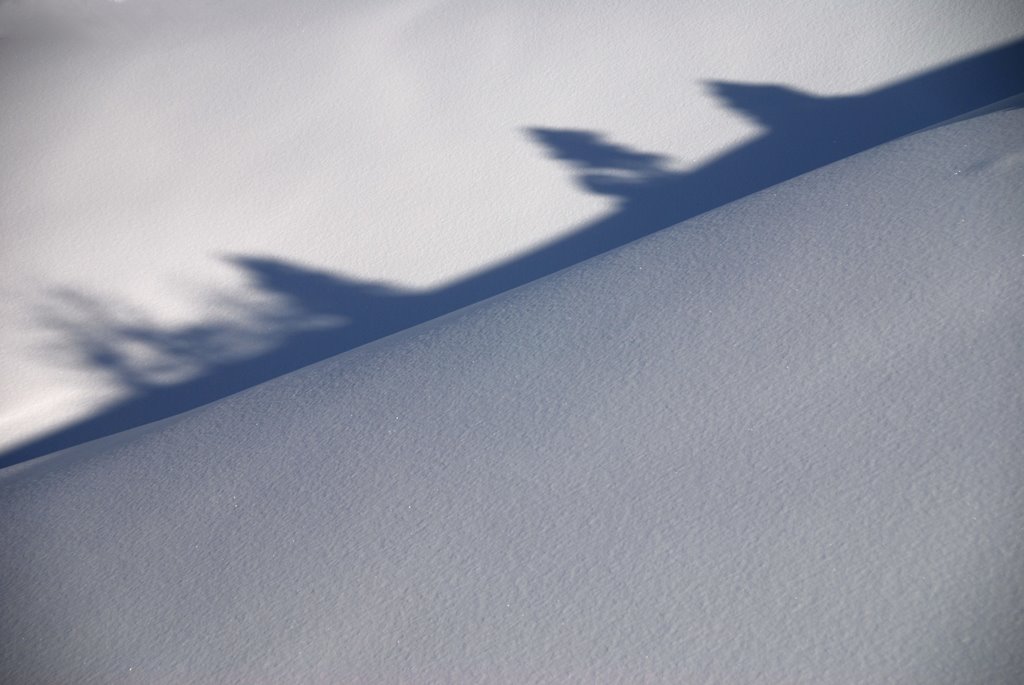 Snow and shadows by yves floret