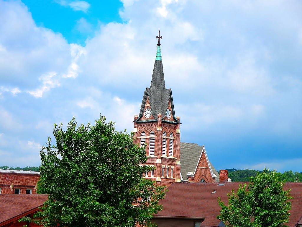 The Steeple of the Swiss UCC by Corey Coyle