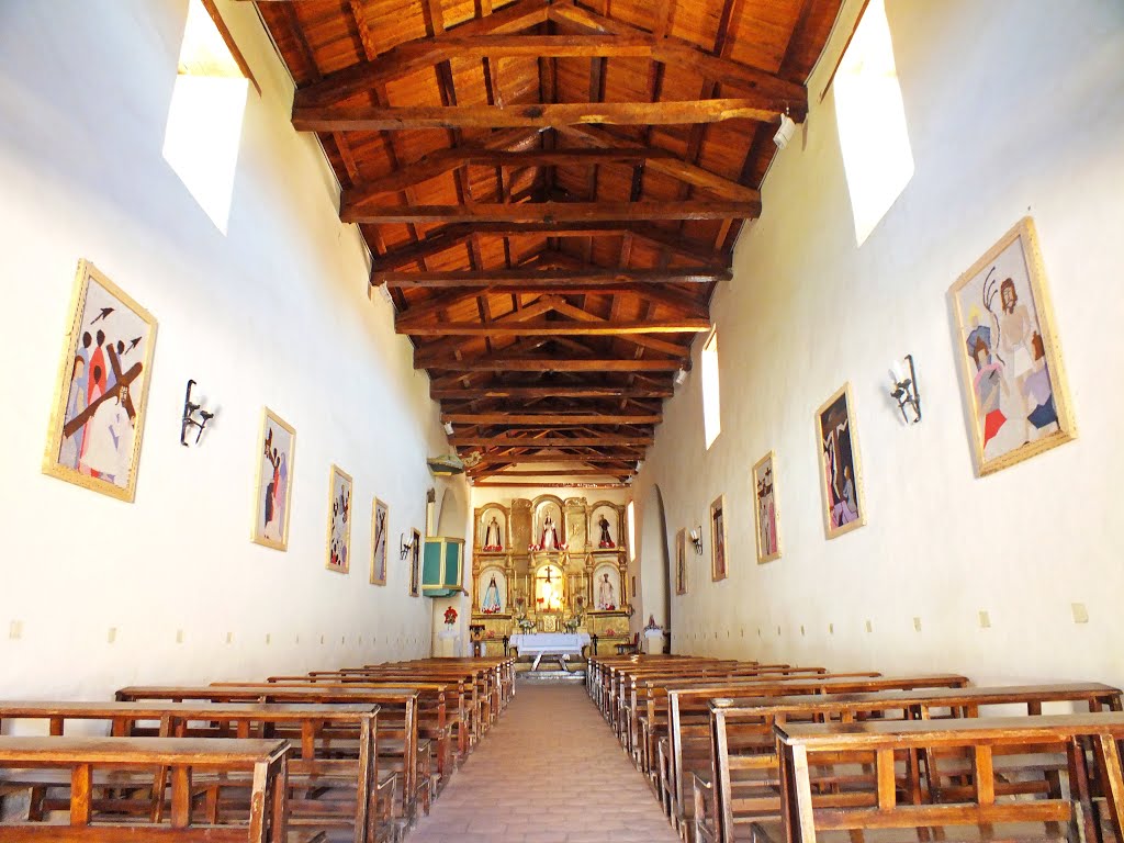 Interior de la Iglesia "San Pedro de Nolasco" "Molinos" "Salta" "Arg" by Omar Gobbi