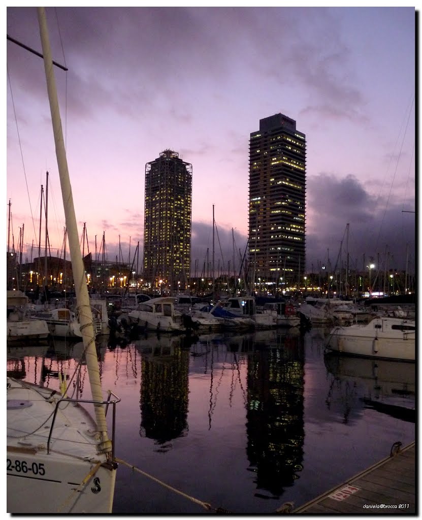 #22 Barcelona-Port Olimpic at sunset by Daniela Brocca