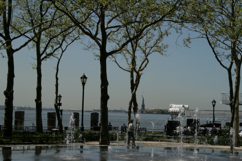 Miss Liberty from Battery Park by Carola Prigge