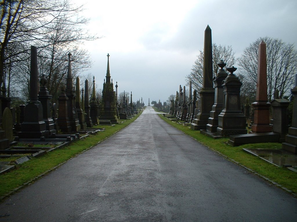 Undercliffe Cemetery - Main Path by TBROM