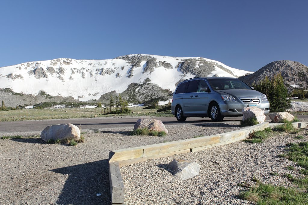 Libby Flats Parking area and Medicine Bow Peak by jkallinen