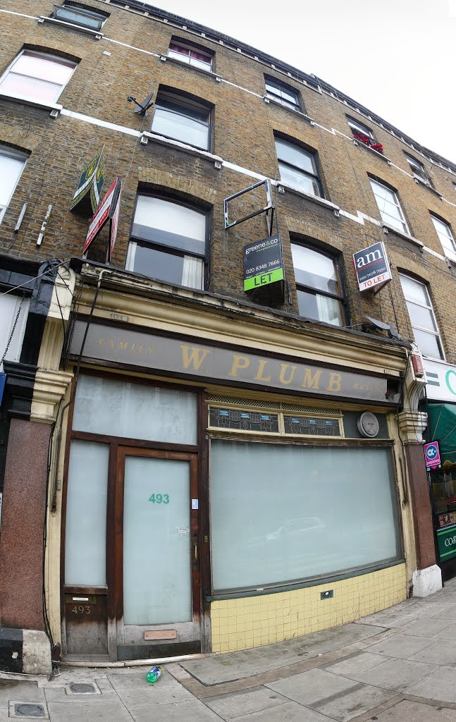 W. Plumb Butchers, Hornsey Road by N19±