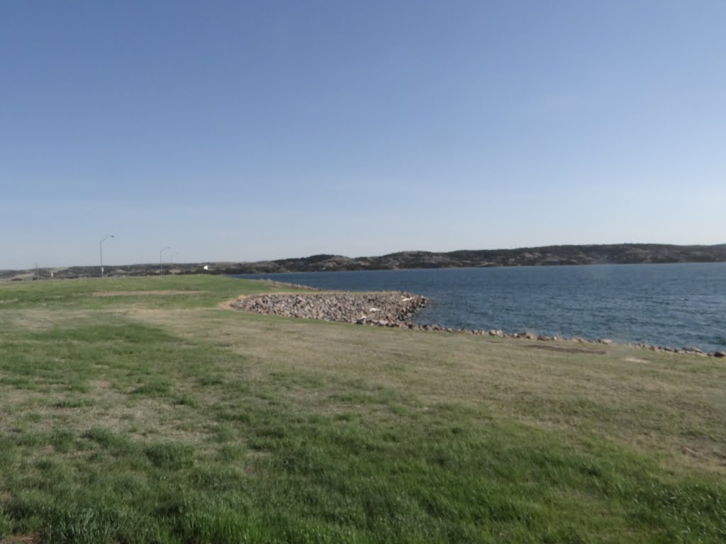 Missouri River near the Big Bend Dam in Forth Thomposn SD by Gino Vivi