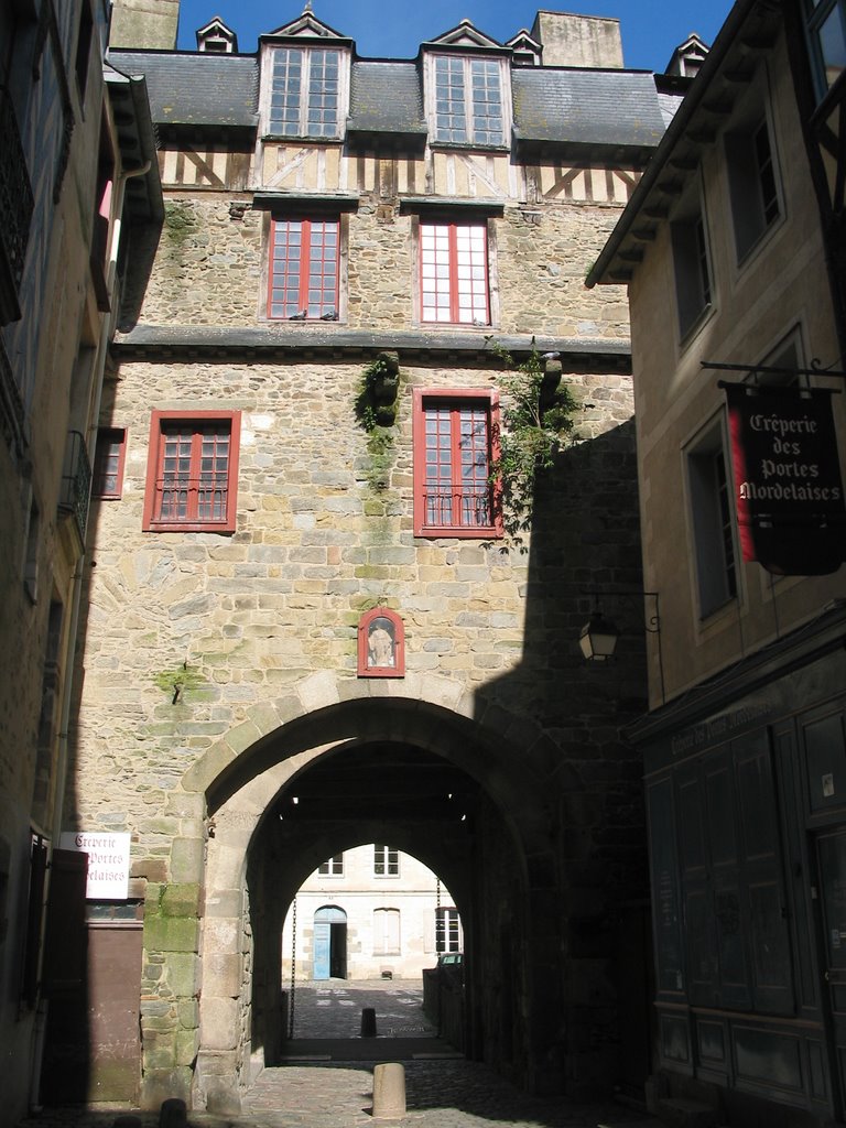 View of the Portes mordelaise. Medioeval part of town by guido de dominicis