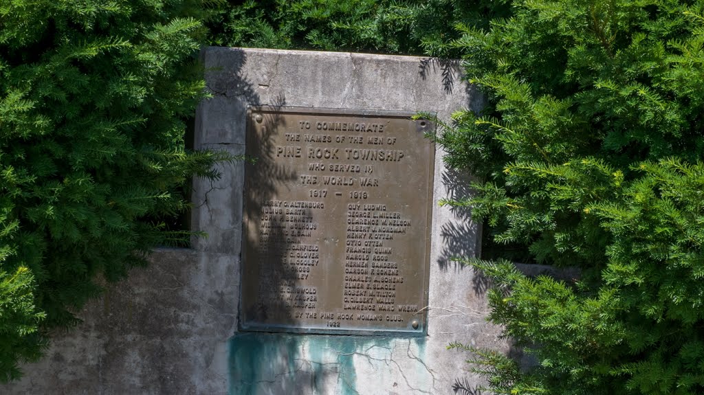 Pine Rock Township WWI Memorial by D200DX