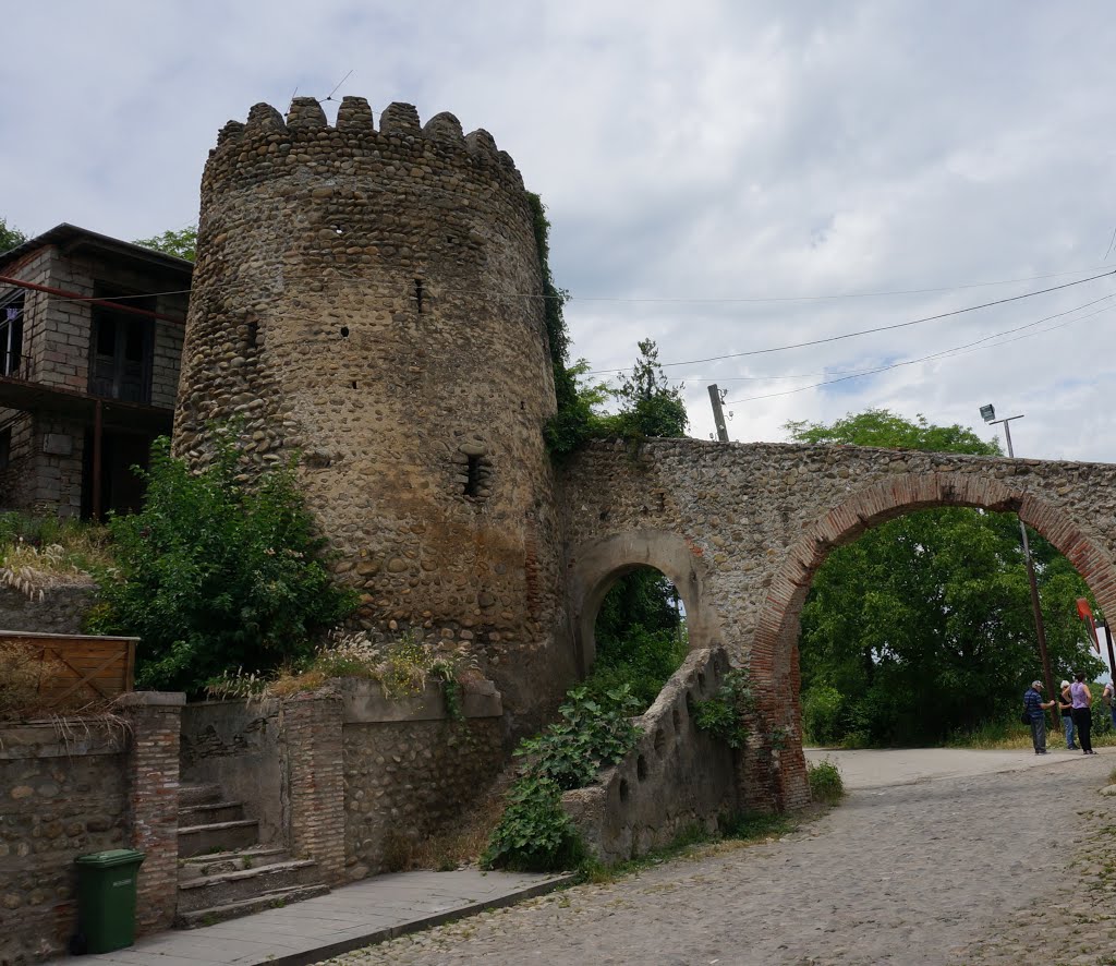 Sighnaghi (Signagi სიღნაღი). Gate and walls remains (18th century). Resti della lunga cerchia muraria (XVIII sec.) by brezza