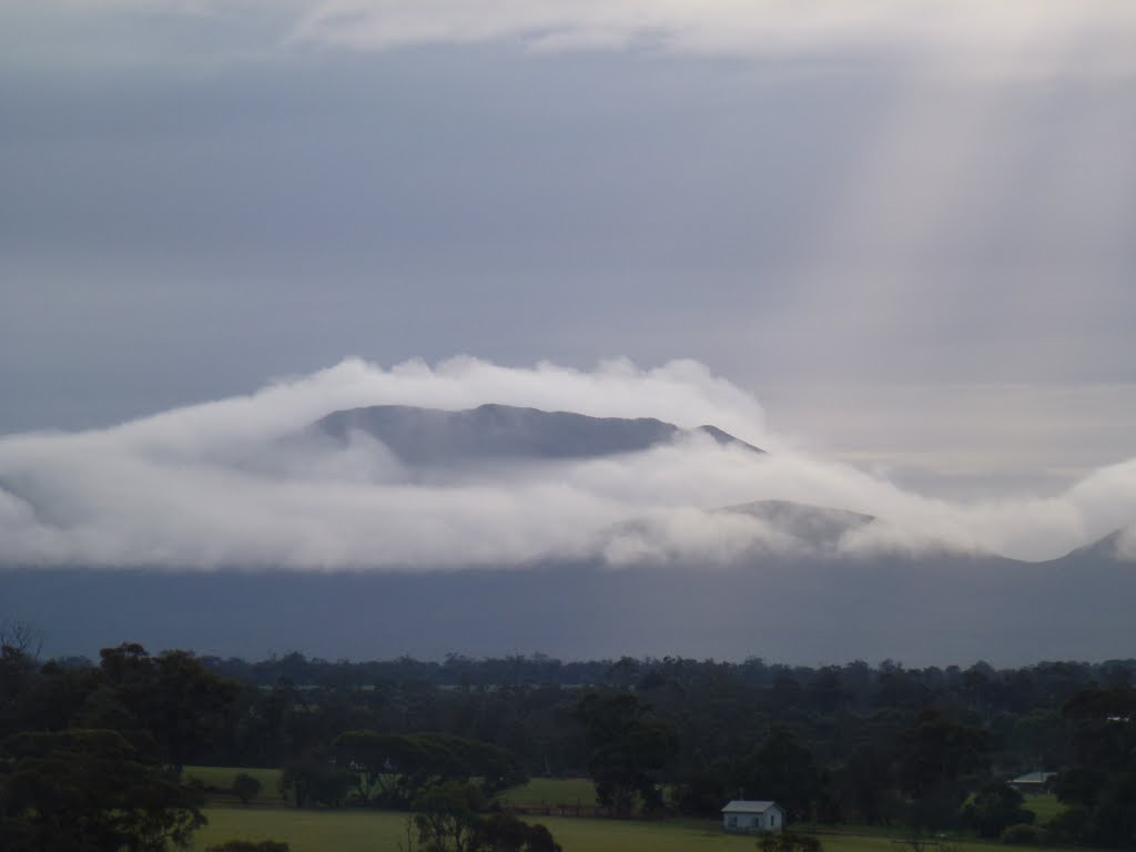 Morning cloud over The Stirling Ranges from Kendenup by dijest