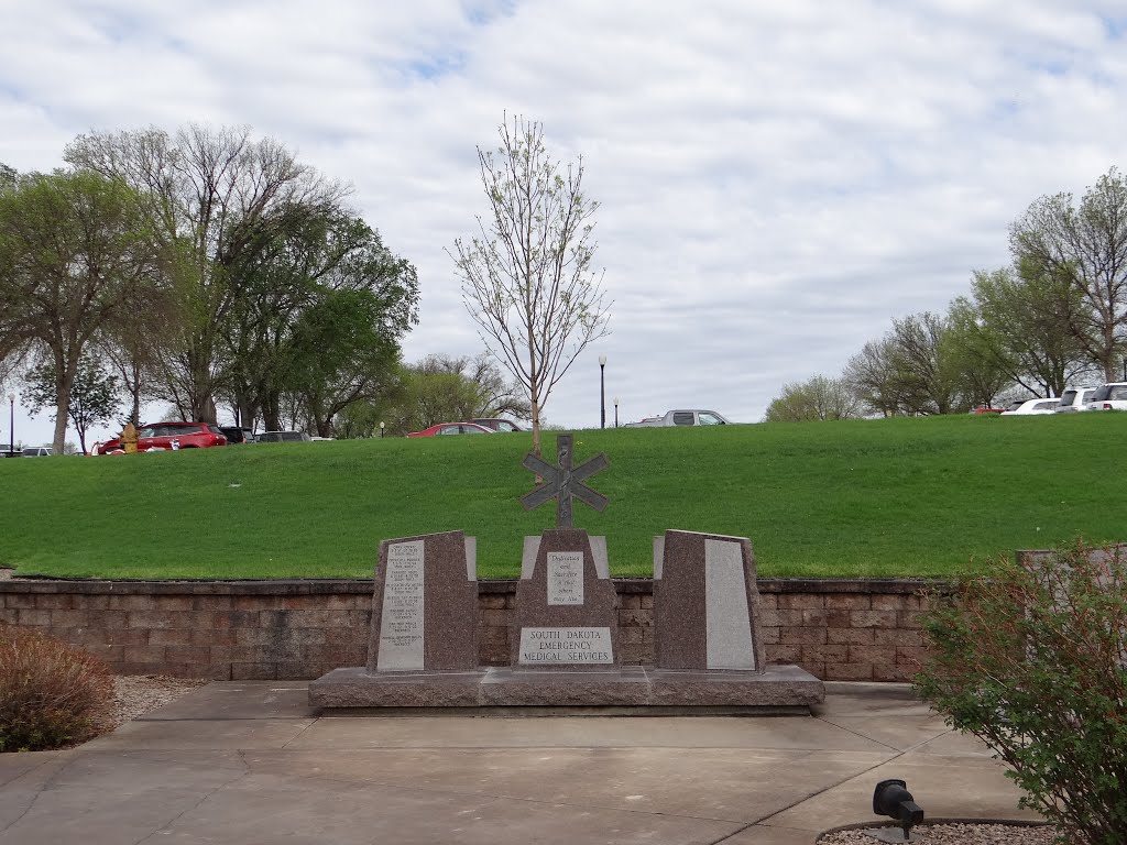 South Dakota Emergency Medical Services memorial in Pierre SD by Gino Vivi