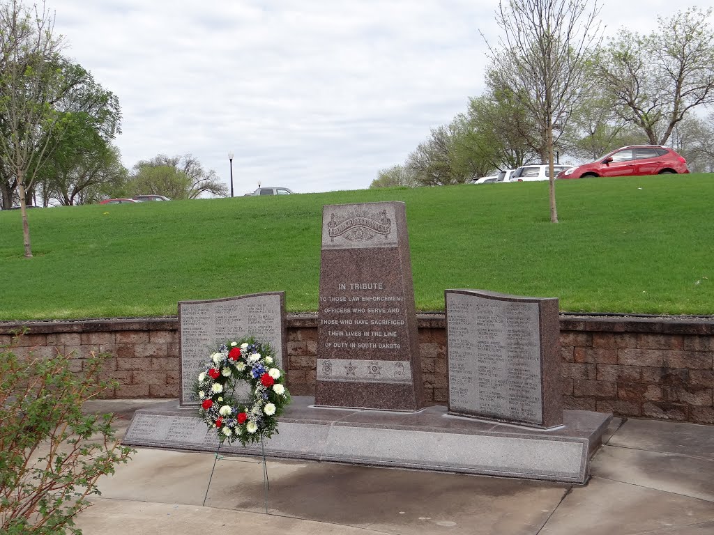 Law Enforcement Officers Memorial in Pierre SD by Gino Vivi