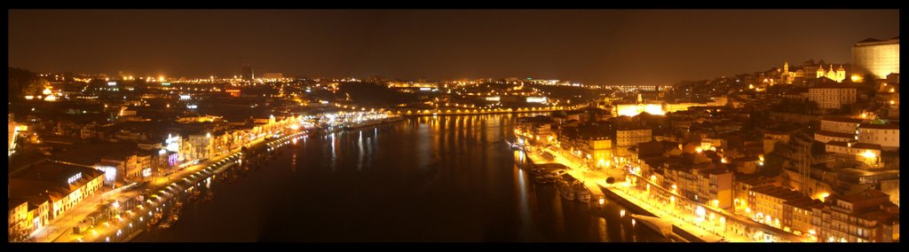 Oporto at night by Pascua