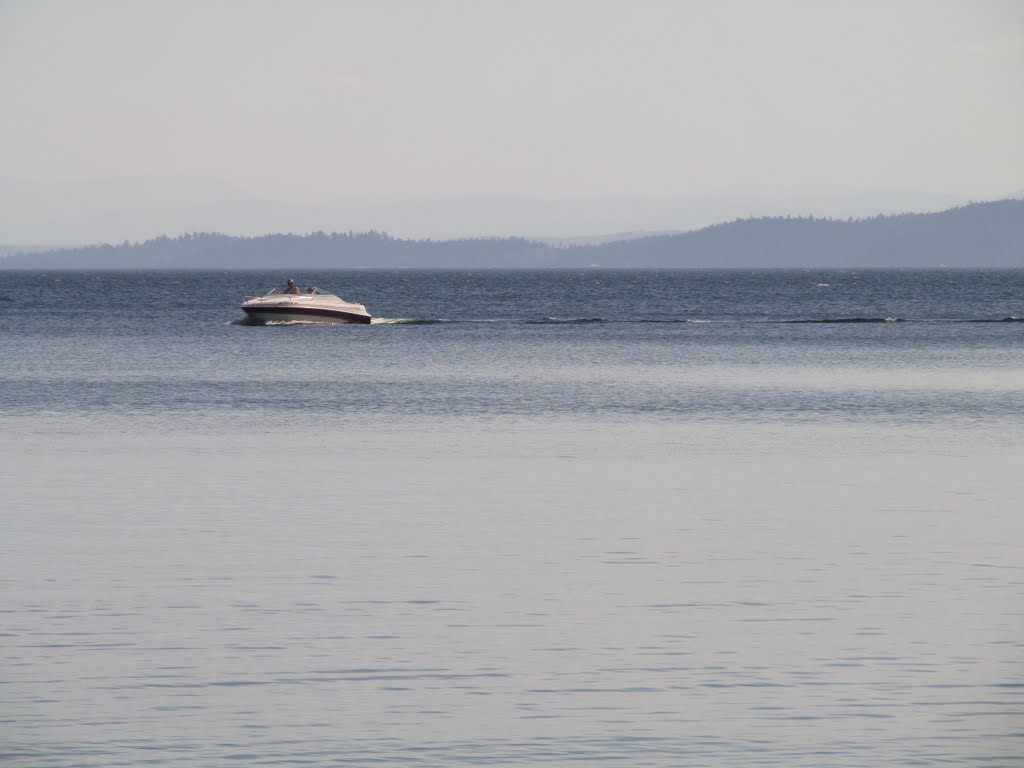 Boating On Flathead Lake At Yellow Bay State Park Montana Jul '13 by David Cure-Hryciuk