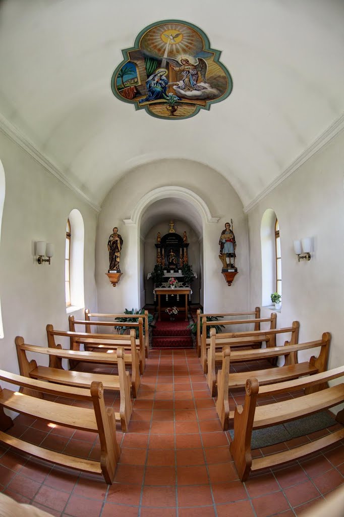 Interior of the Santel Kappelle, Egerkingen, Switzerland by Tom Waugh