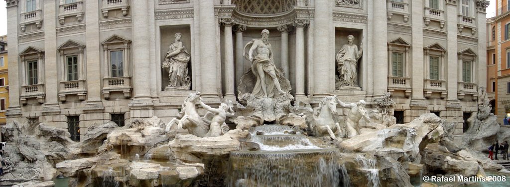 Roma, Fontana di Trevi, panorama3 (Mar.2008) by Rafael Martins