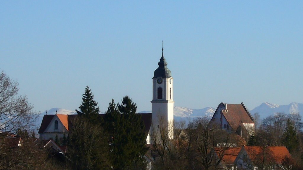 Altes schloß, kirche, alpen by ill-y