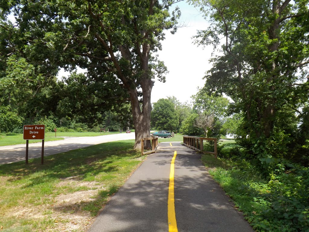 Bike trail at River Road, Fairfax County, VA by r.w.dawson