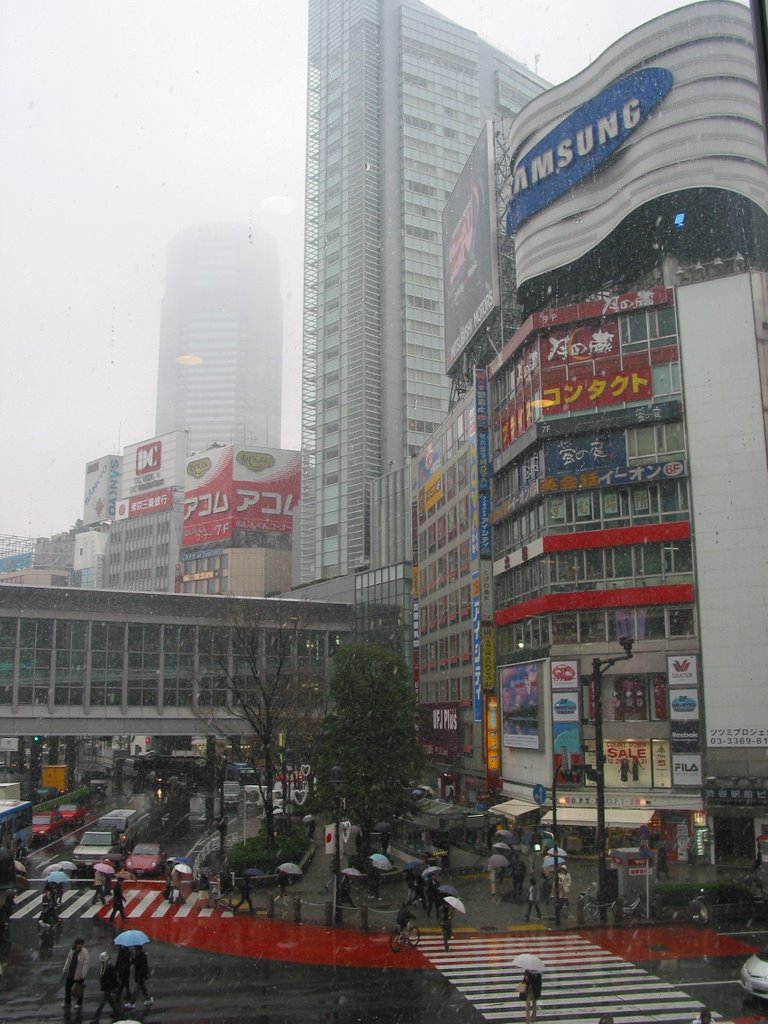 Snowing in Shibuya by Emmerich