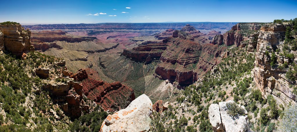 Walhalla Overlook Panorama, Cape Royal, North Rim, Grand Canyon National Park, Arizona by Richard Ryer