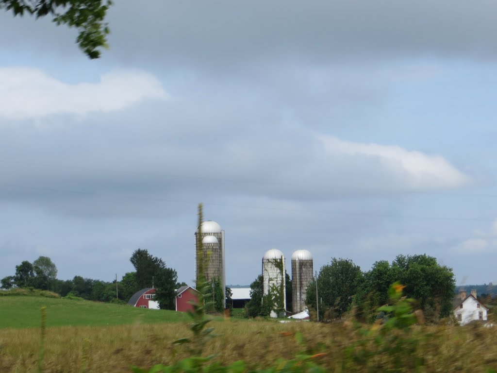 Red Barn and Silos by Adam Elmquist