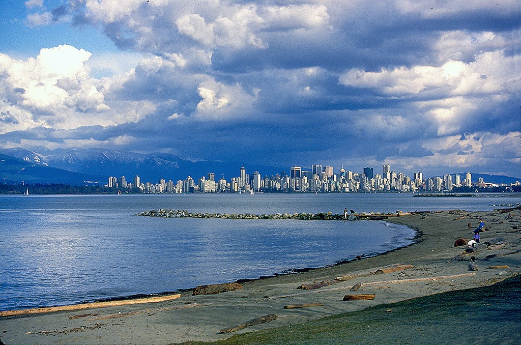 English Bay from foot of Alma St - May 1981 by ThosGee