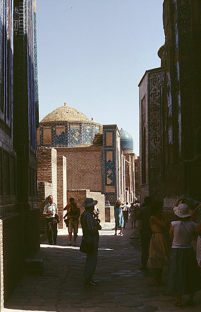 Samarkand, Uzbekistan. Shah-i-Zinda 1985 by Eivind Friedricksen