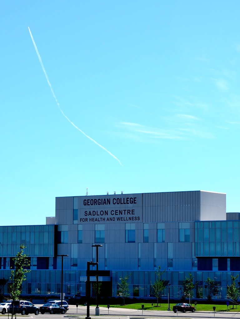 Contrail over Georgian College by Anthony 851