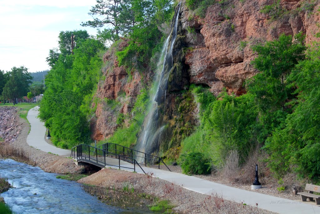 Hot Springs,SD waterfall by jkallinen