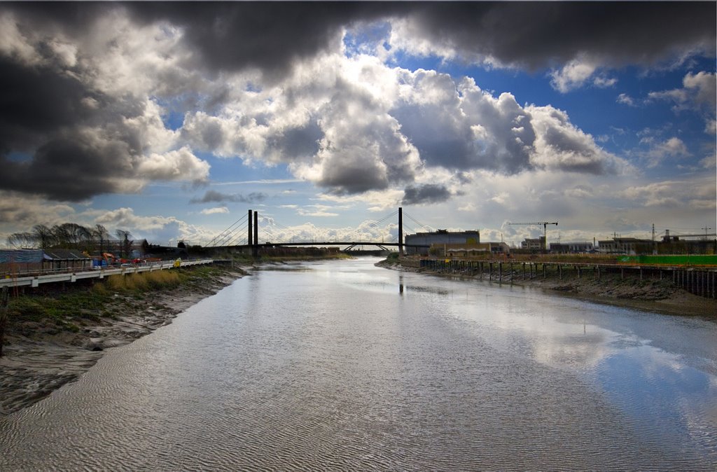 View of George Street Bridge in Newport by richardjo53