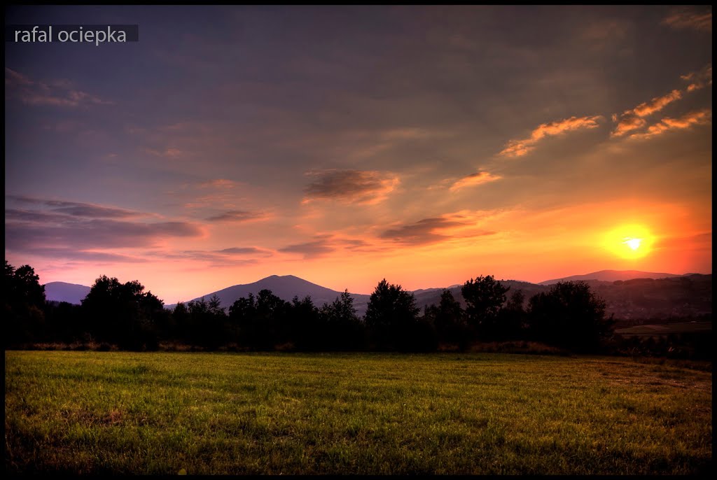 Tymbark, sunset by Rafal Ociepka