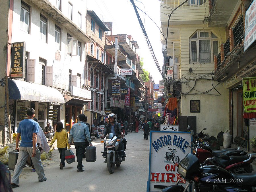 Street in Kathmandu by nannsenior