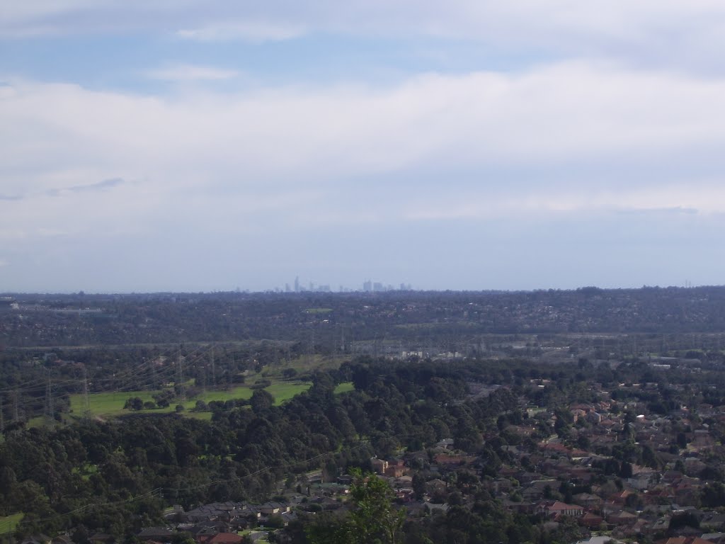 Melbourne CBD From High Point, Churchill National Park by VICPhotoSurvey