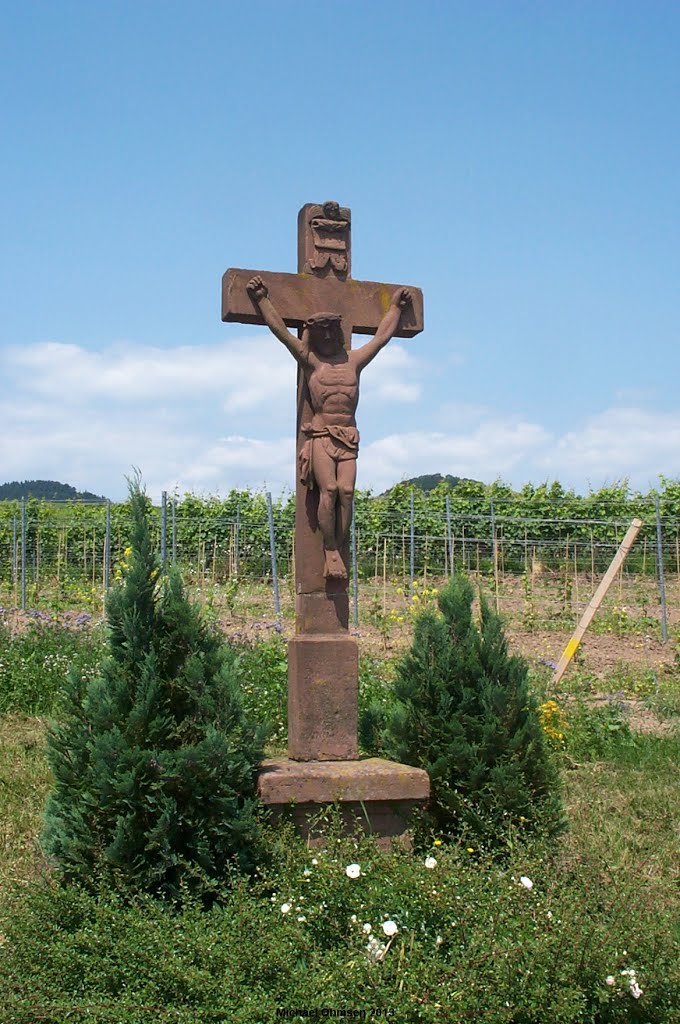 Wegekreuz in Eschbach (Pfalz) by Michael Ohmsen