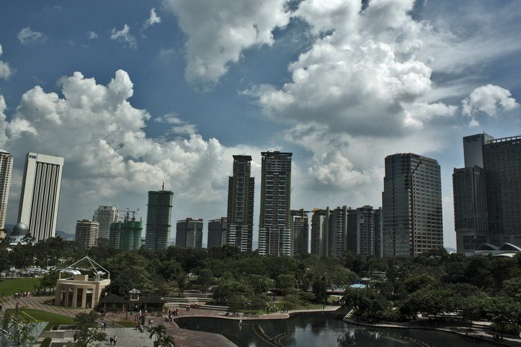 KLCC Park from TGI Friday's by Quique Morrique