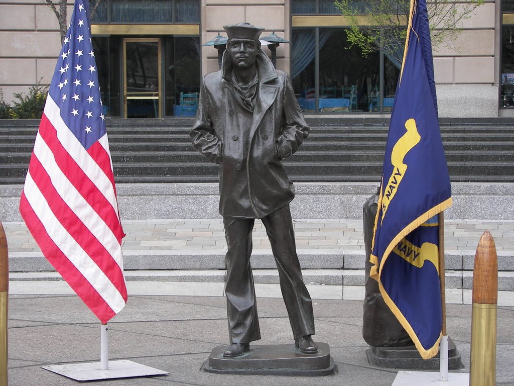 USN Memorial - The Lone Sailor by rk01701