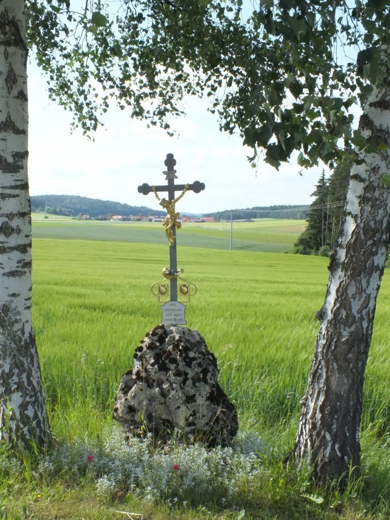 Zwischen Engelsberg und Nattershofen - Wegkreuz by scho