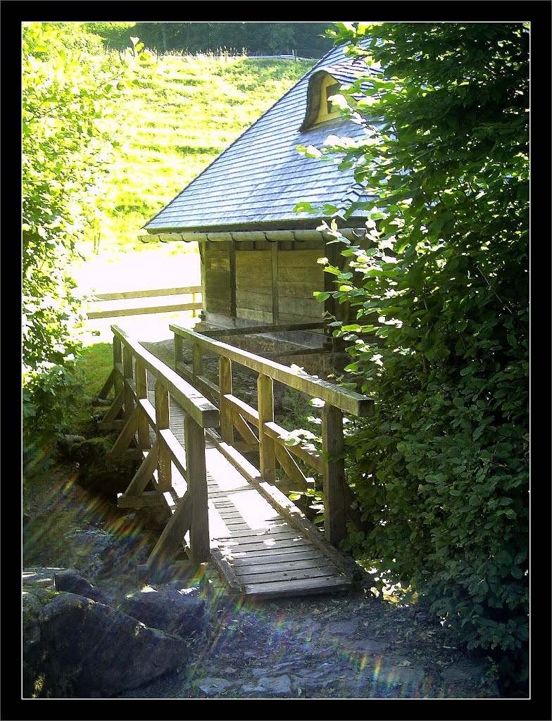 July Glotter Creek Summertime - Master Mythos Black Forest Photography 2013 Schwarzwald Hilzinger-Corn-Mill founded 1621 intact by Mountain Water by jettcom