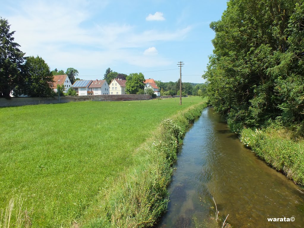 Gutenzell-Hürbel- Ortsteil Gutenzell > Brücke über die Rot und den Rot Kanal (i) by warata