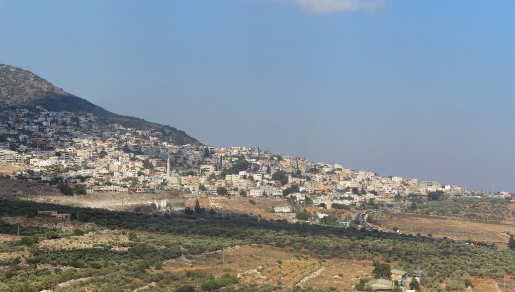 Sajur, looking at the Arab village Rami  , Israel by Kobi Zilberstein