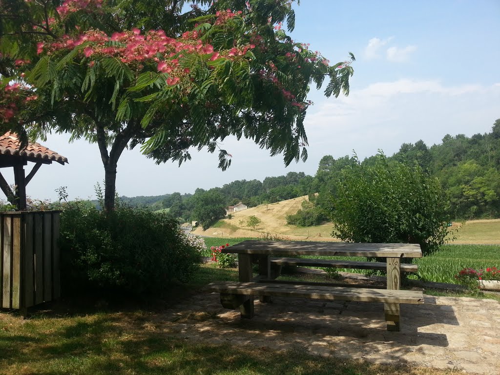 Vue depuis le lavoir de Siorac de Riberac by Aymeric Berenger