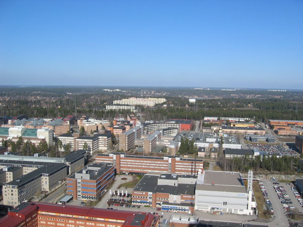 North east view from Kista Science Tower, Stockholm, Sweden by Jonas Holmkvist