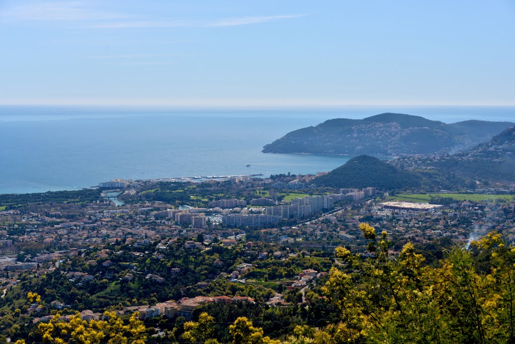 Mandelieu-La-Napoule et l'Esterel depuis le Tanneron. by herodote