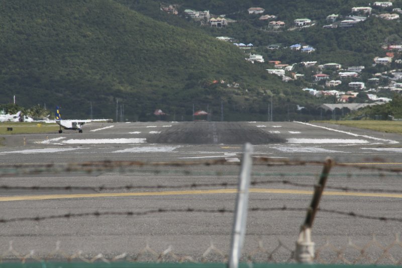 End of runway at Juliana International, more pictures and videos at www.ianandwendy.com/st-martin by isewell